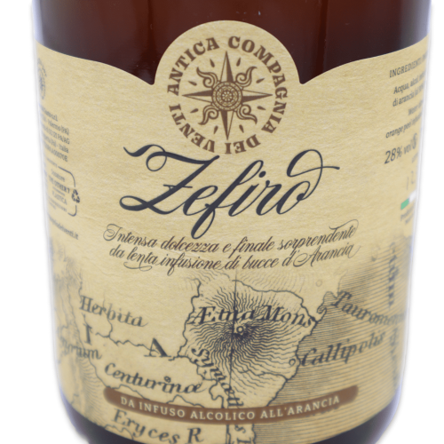 Infusion alcoolisée à l'orange « Zefiro », 28 % vol. - 700 ml -  2