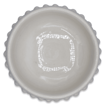 Bowl Pigna, tomma fickor i fin keramik av Caltagirone, White - Ø 20 cm Mod TD - 