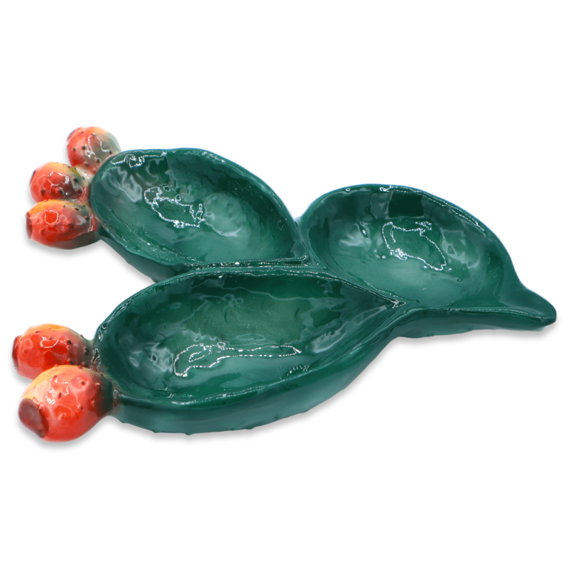 Appetizer in the shape of a prickly pear shovel, l 23 x 17 d x 8 h cm approx. SDR mod - 