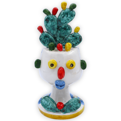 Pagliaccio päronskyffel i Caltagirone keramik, valbar dekor, h 20 cm ca. (1 st) - 