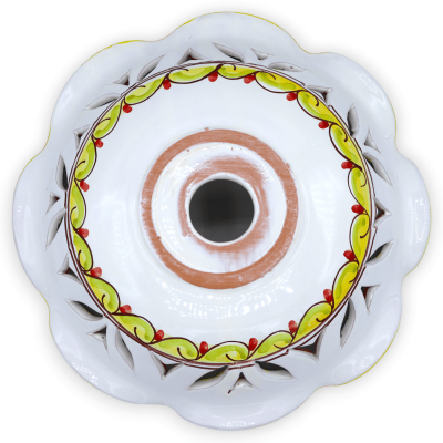 Plaque lustre en céramique Caltagirone, festonnée et ajourée, différentes options de tailles (1pc) décoration baroque su