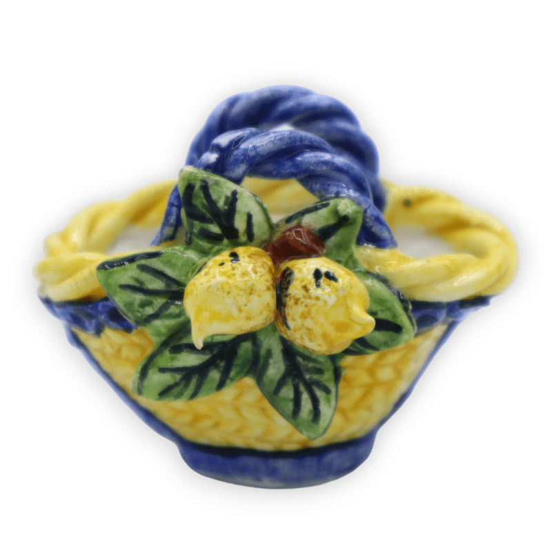 Coffa Siciliana (1Unità) 7x6 cm in ceramica Caltagirone, colore e decoro casuale - 