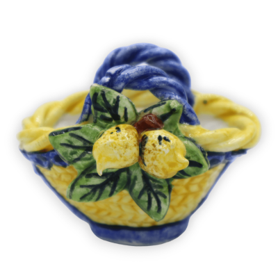 Coffa Siciliana (1Unità) 7x6 cm in ceramica Caltagirone, colore e decoro casuale - 