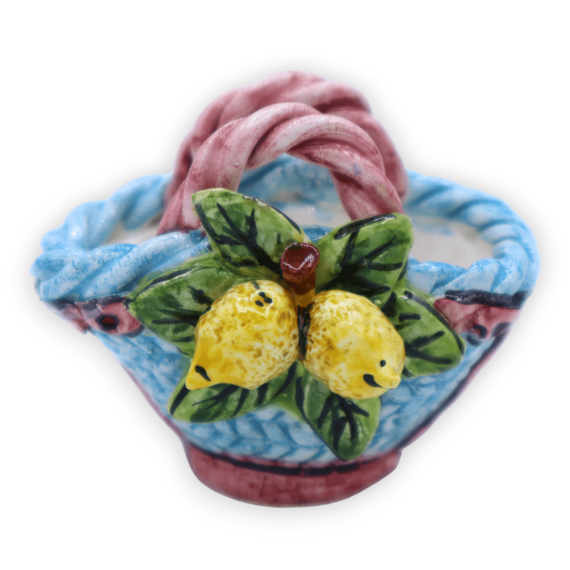 Coffa Siciliana (1Unità) 7x6 cm in ceramica Caltagirone, colore e decoro casuale - 
