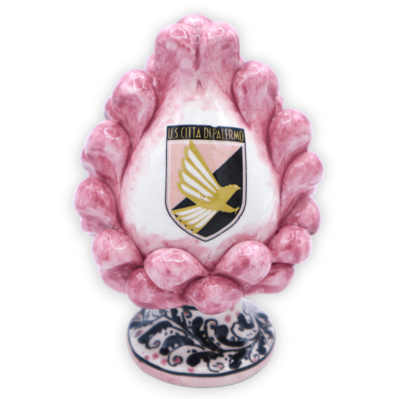 Pinha siciliana Caltagirone, time de futebol de Palermo com haste decorada à mão - (1Pcs) Mod FL - 