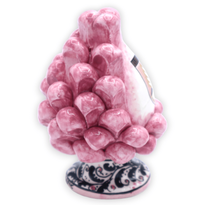 Sicilian pine cone Caltagirone, Palermo Football Team with hand-decorated stem - (1Pcs) Mod FL - 