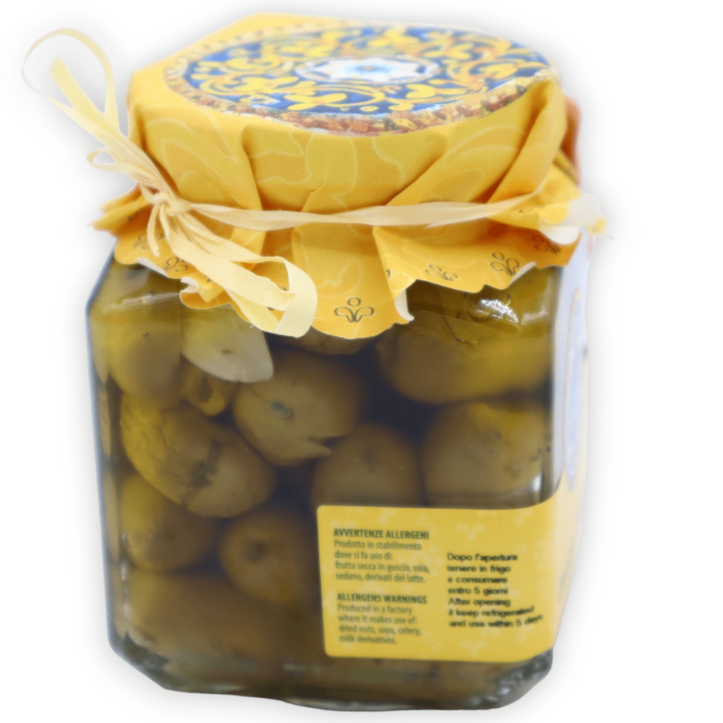 Azeitonas sicilianas temperadas à moda catanesa, 280g - 