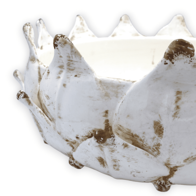 Artichoke centerpiece in fine ceramic, Ø 40 cm and h approx. 18 cm. (1pc) 2 Color Options - 