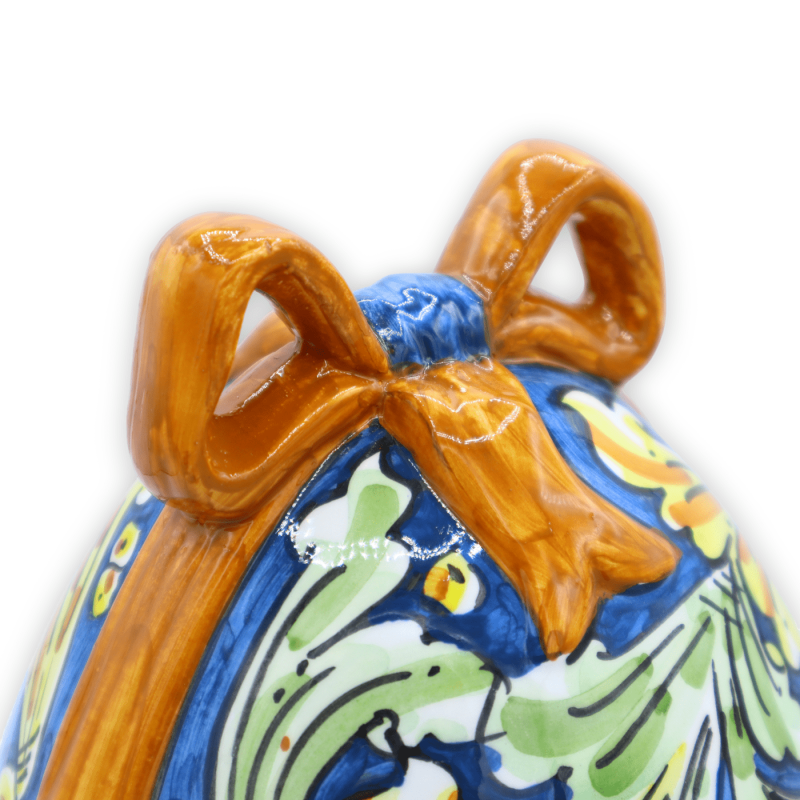 Joyero de huevos con cinta de cerámica de Caltagirone, altura aprox.24 cm. decoracion barroca - 