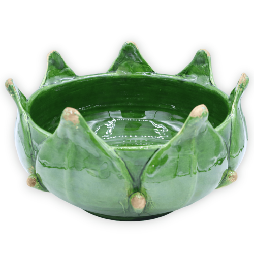 Ozdoba karczocha z delikatnej ceramiki, kolor do wyboru - Ø 25 cm i wys. 14 cm ok. (1 szt.) Mod GIG -  2