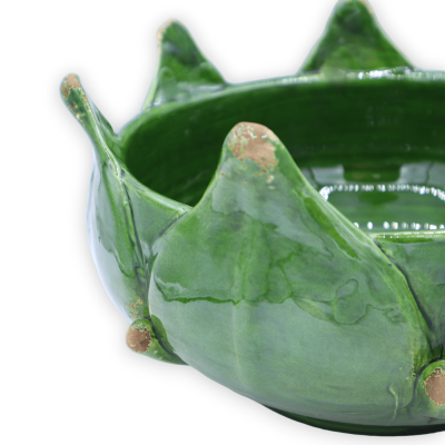 Centro de mesa de alcachofa en cerámica fina, color a elegir - Ø 25 cm y h 14 cm aprox. (1pc) MOD GIG - 