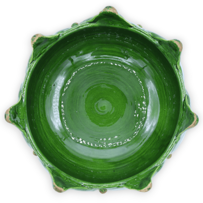 Artisjok middenstuk in fijn keramiek, Selecteerbare kleur - Ø 25 cm en h 14 cm ca. (1 stuk) Mod GIG - 