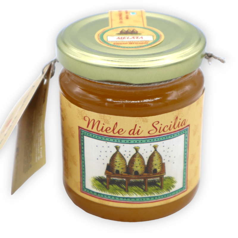Miele di Sicilia d'Ape Nera, Melata, 250 g - 