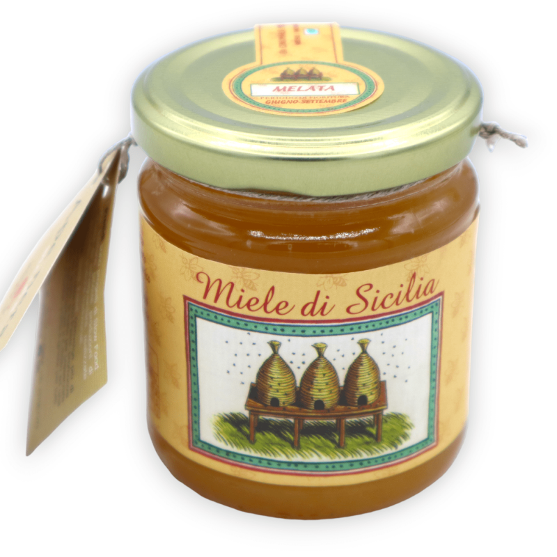 Miele di Sicilia d'Ape Nera, Melata, 250g - 