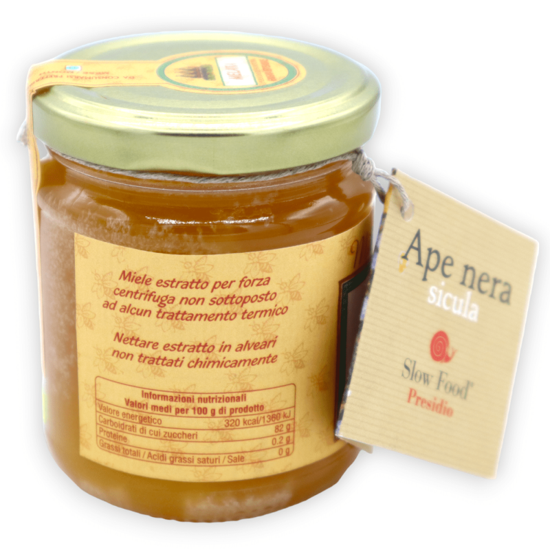 Miele di Sicilia d'Ape Nera, Melata, 250 g - 