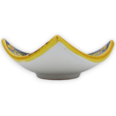 Vaciador de bolsillo de cerámica de Caltagirone - L 17 x 17 x 7 cm aprox. (1 ud.) Decoración a elegir - 