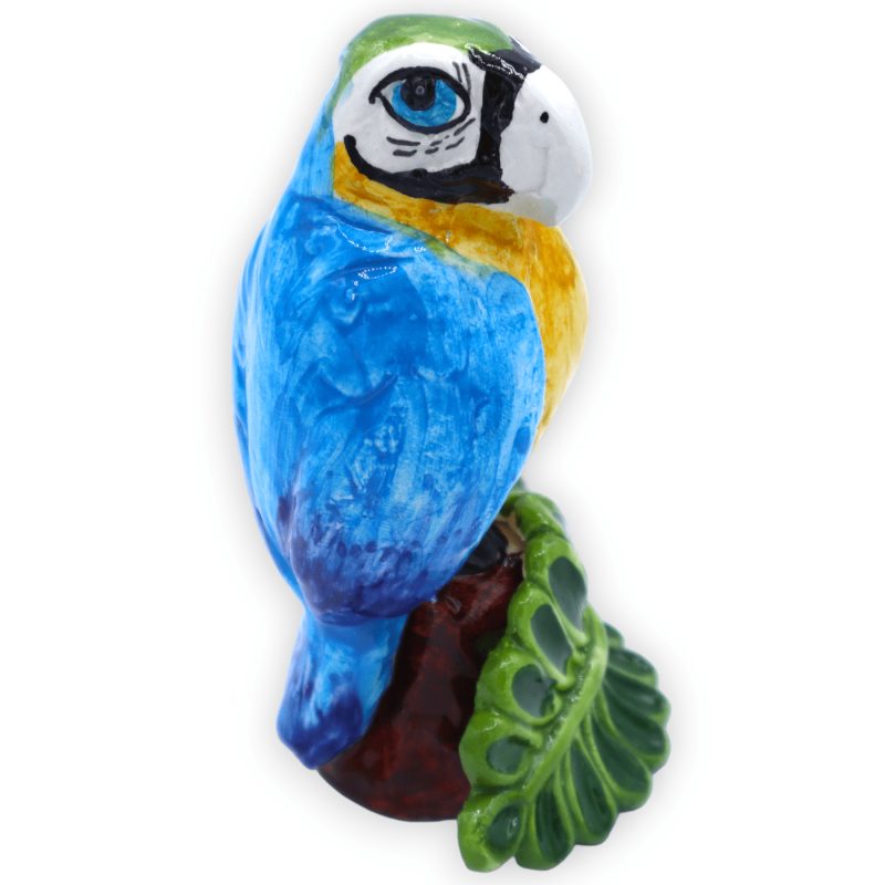 Loro de fina cerámica siciliana, de aprox. 13 cm de altura. (1 unidad) color aleatorio - 