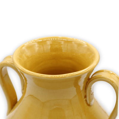 Amphora vaas met handvatten van fijn keramiek, amberkleur, met 3 maatopties (1 st) - 