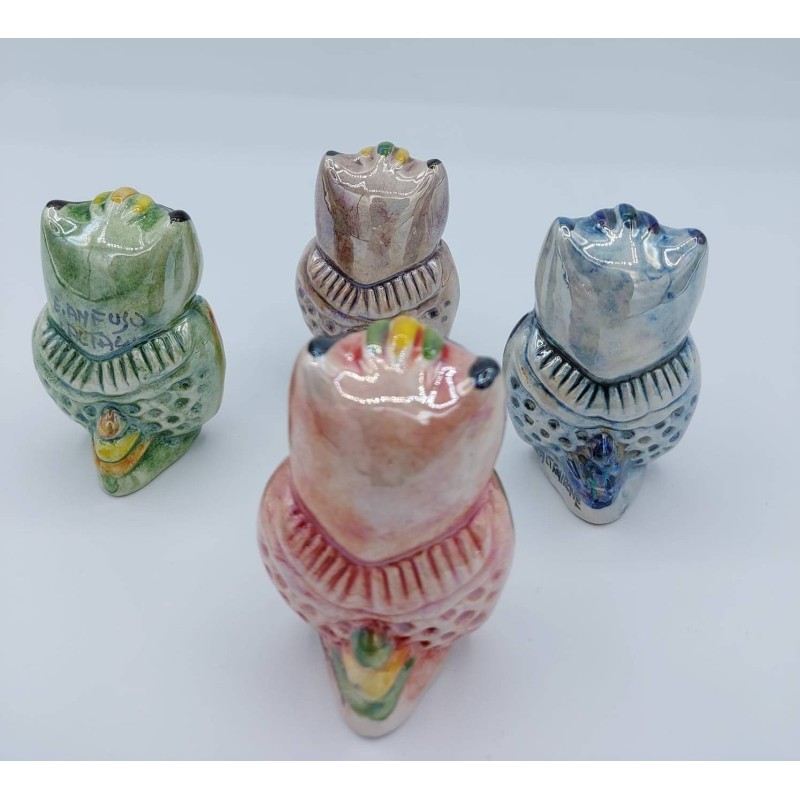 Gufo Caltagirone met het afmaken van Moeder van Pearl enamel - 