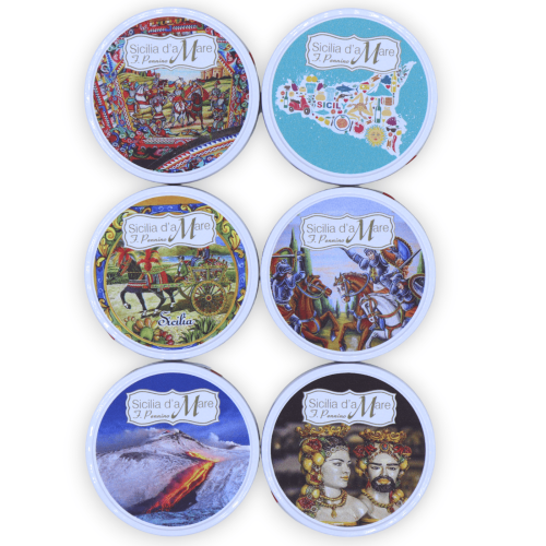 Fruit Jelly candies in round tin box, with decoration options - (1pc) 40g - 