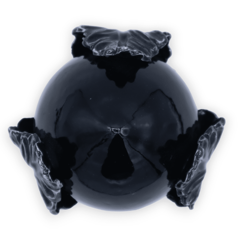 Pumo in pregiata ceramica, colore Nero, con 4 opzioni dimensione - (1Unità) - 