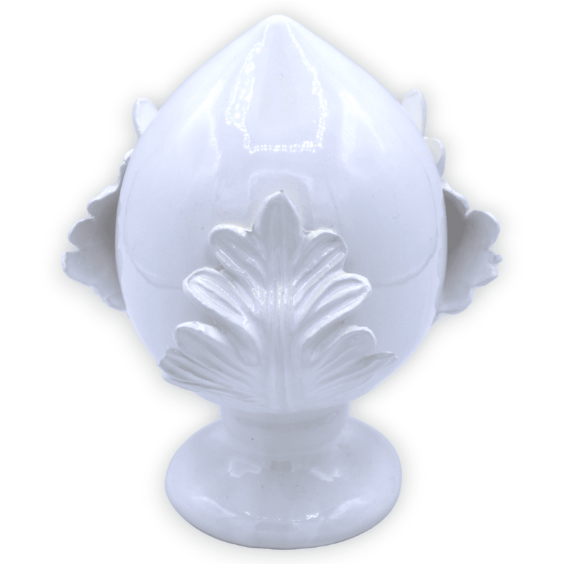 Pumo en cerámica fina, color blanco, con 4 opciones de tamaño (1ud) - 