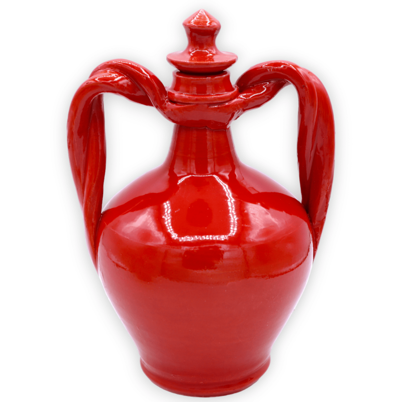 Pot flacon en céramique fine, avec trois options de couleurs, h environ 20 cm. (1 pc) - 