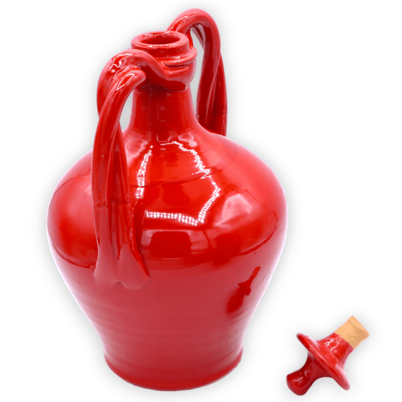 Flakondose aus feiner Keramik, in drei Farbvarianten, H ca. 25 cm. (1 Stück) - 