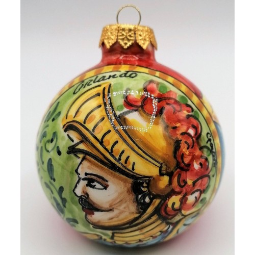 Julbollar Caltagirone med dekorationsserie carolingia - diameter ca 8 cm -  2