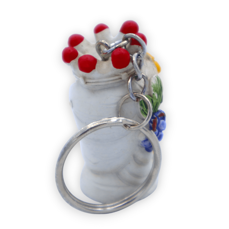 Mörkbrun nyckelring i harts, med man eller kvinna tillval, h 4 cm ca. (1 st) - 