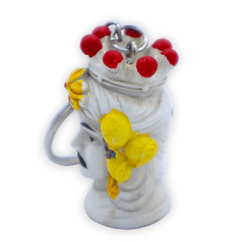 Mörkbrun nyckelring i harts, med man eller kvinna tillval, h 4 cm ca. (1 st) - 