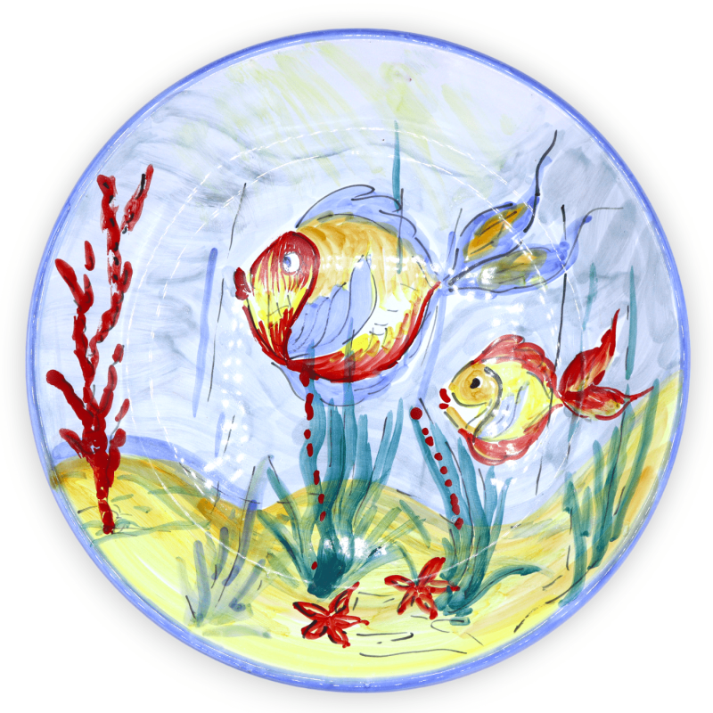 Siersoepbord van fijn keramiek, met drie decoratiemogelijkheden - Ø 35/37 cm ca. (1 stuk) - 