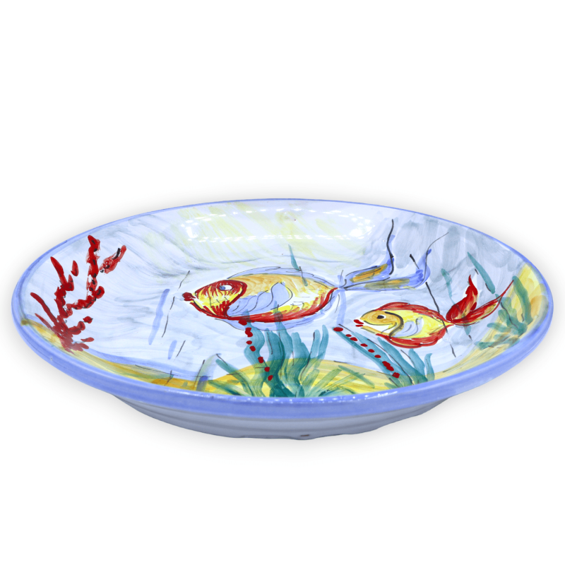 Siersoepbord van fijn keramiek, met drie decoratiemogelijkheden - Ø 35/37 cm ca. (1 stuk) - 