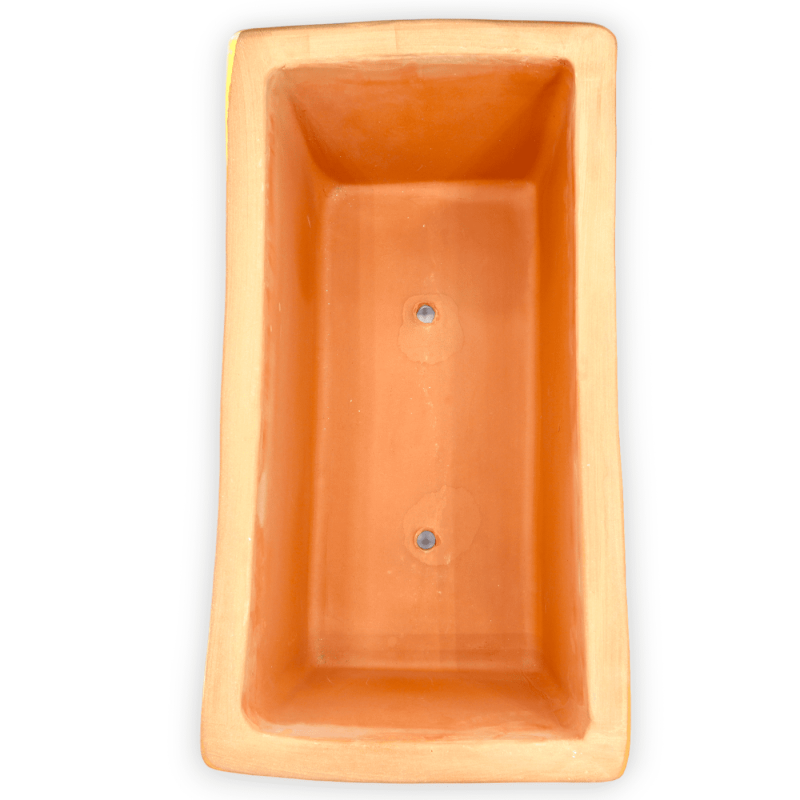 Prostokątne pudełko na wazon z cienkiej ceramiki, zdobione opuncją figową, dostępne w pięciu rozmiarach - (1 szt.) - 