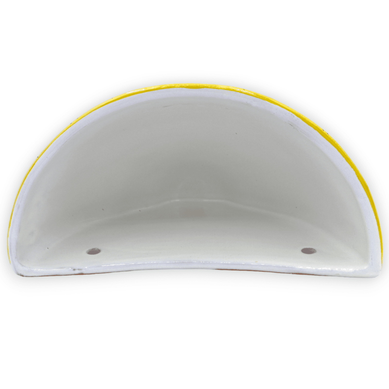 Gerla in ceramica Caltagirone, L 22 x 12 cm ca. decoro Barocco e geometrico - 