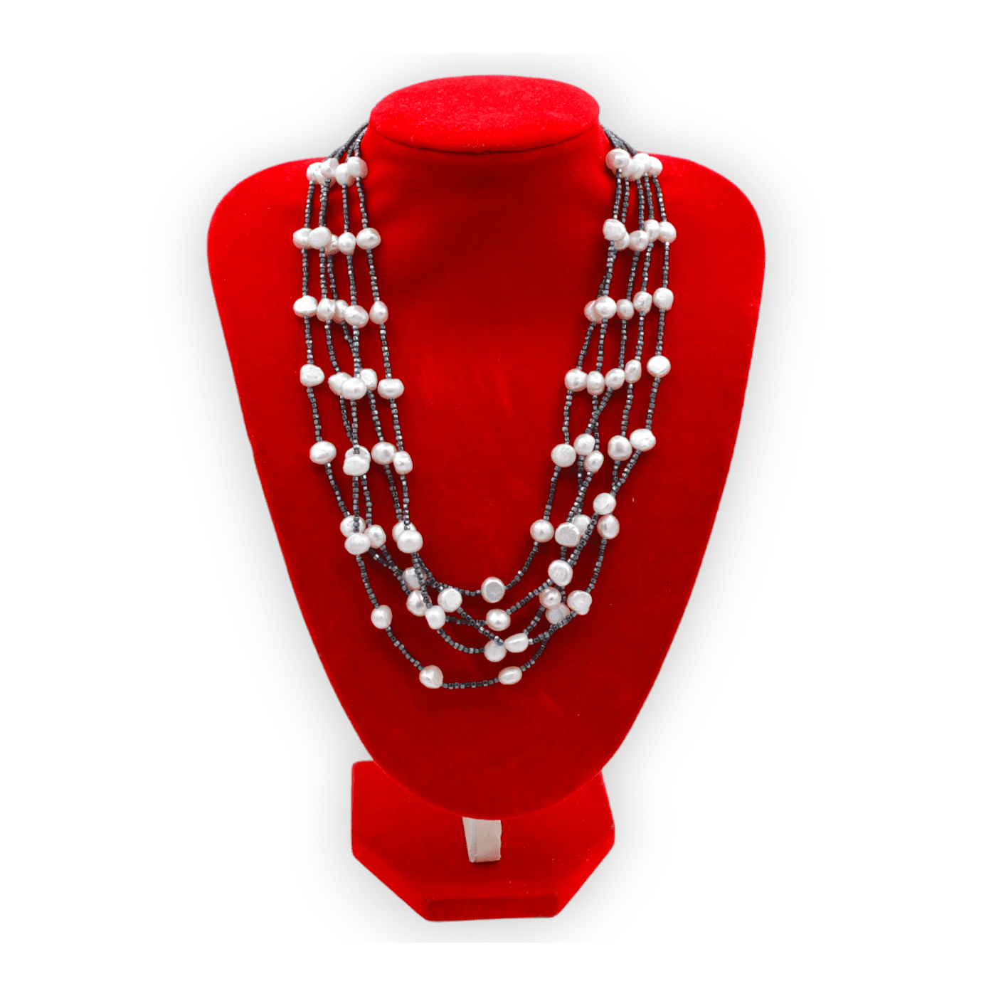 Collana di perle di osso di mammut neolitico. Lunghezza 550 mm. Circa