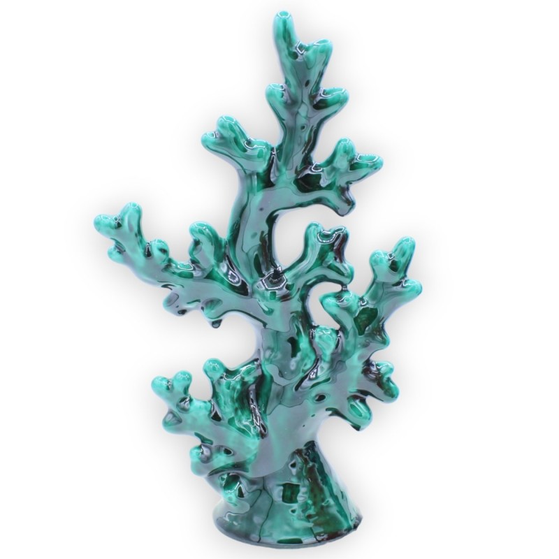 Ramo di Corallo in pregiata ceramica, con varie opzioni colore, h 30 x L 18 cm ca. (1Unità) - 