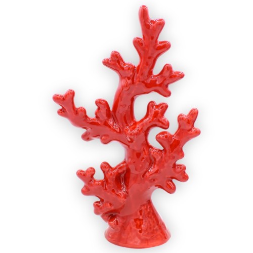 Rama de coral en cerámica fina, con varias opciones de color, alto 30 x ancho 18 cm aprox. (1 pieza) -  2