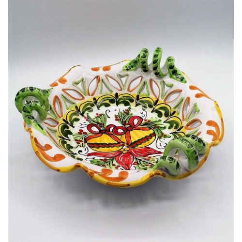 Tafelaufsatz mit Serpentinengriffen, Weihnachtsdekoration – Durchmesser 30 cm - 