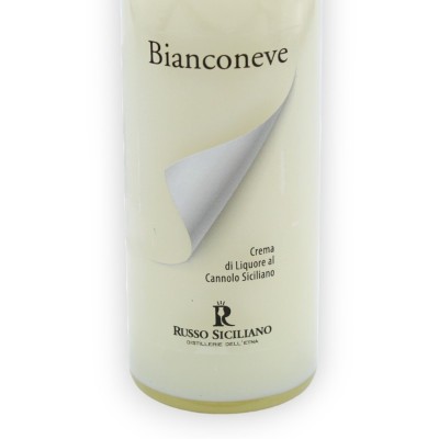 Bianconeve - Crema di liquore al Cannolo Siciliano, con due opzioni formato (1Unità) Vol. 17% - 