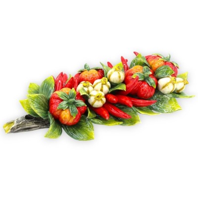 Bundle with composition of tomatoes, garlic and chilli peppers, H 40 x 18 cm approx. MD1 - 