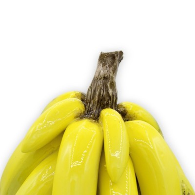 Centrotavola casco di banane con gambo, h 35 cm e L 16 cm ca. - 