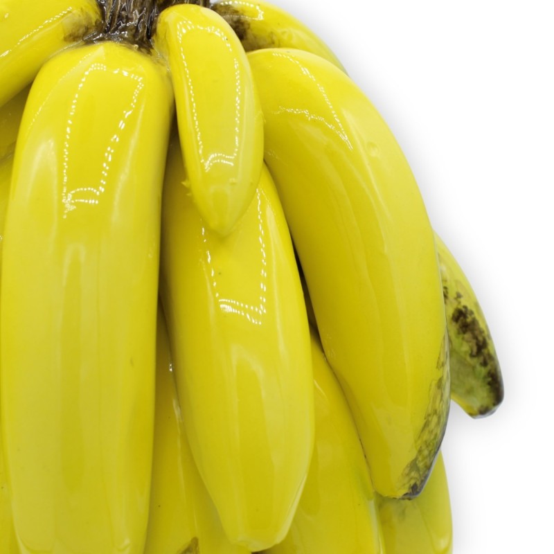 Centrotavola casco di banane con gambo, h 35 cm e L 16 cm ca. - 
