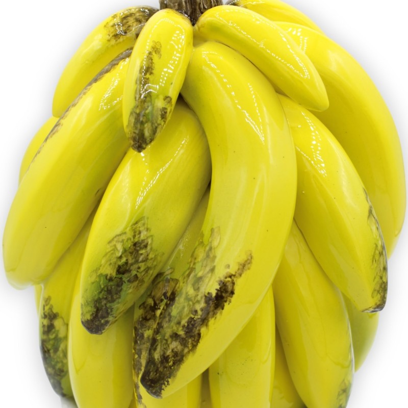 Centrotavola casco di banane con gambo, h 35 cm e L 16 cm ca. - 