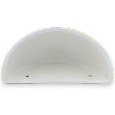 Caltagirone keramische mand, ca. 22 x 12 cm, barokke en geometrische decoratie - 