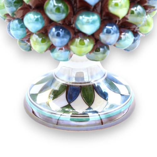 Multicolor Pigna, in Caltagirone-keramiek met parelmoer email - Verschillende maatopties (1st) -  2