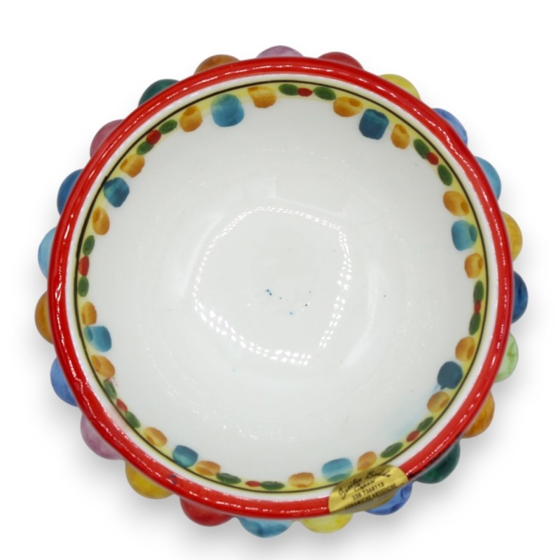 Caltagirone-Keramik-Pigna-Schale, mit zwei Größenoptionen (1 Stück), Harlekin-Mehrfarbig - 