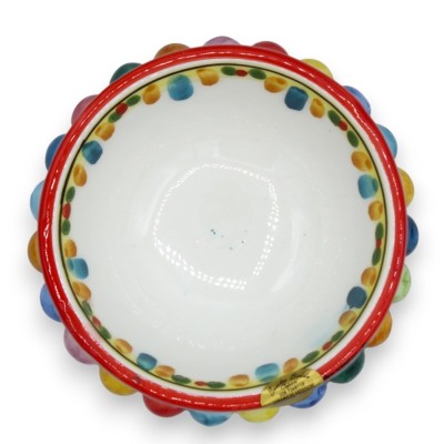 Pigna Bowl in Caltagirone Keramiek, met twee maten opties (1st), Veelkleurige Harlequin - 