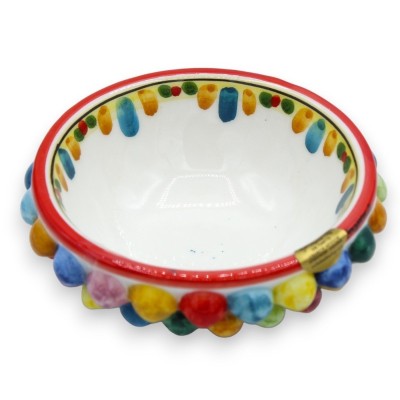Pigna Bowl z ceramiki Caltagirone, z dwoma opcjami rozmiaru (1 szt.), wielobarwny arlekin - 