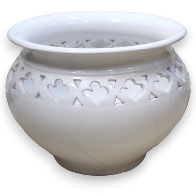 Cachepot Geperforeerde plantenpot, in Caltagirone keramiek, met verschillende maten opties (1st) - 